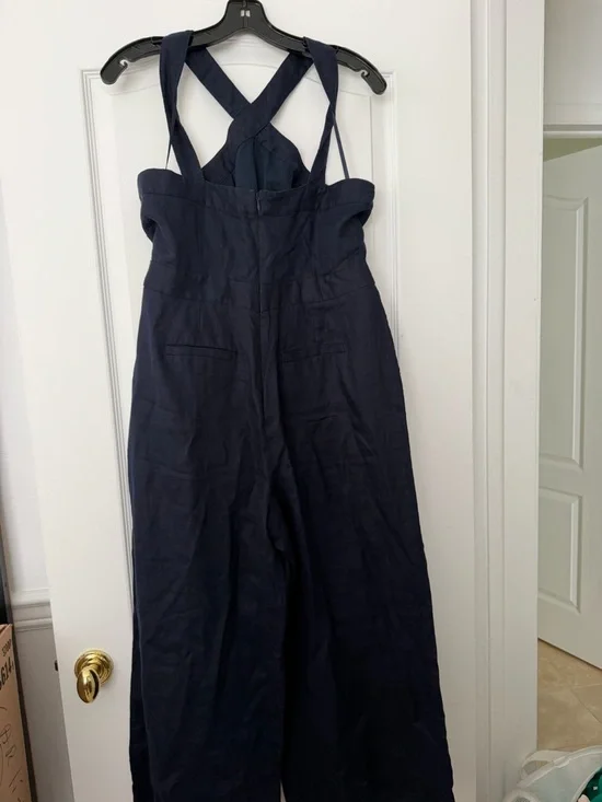 Boden | Cross Over Linen Jumpsuit | Used Once - Picture 4 of 5